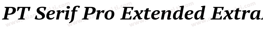 PT Serif Pro Extended ExtraBold字体转换